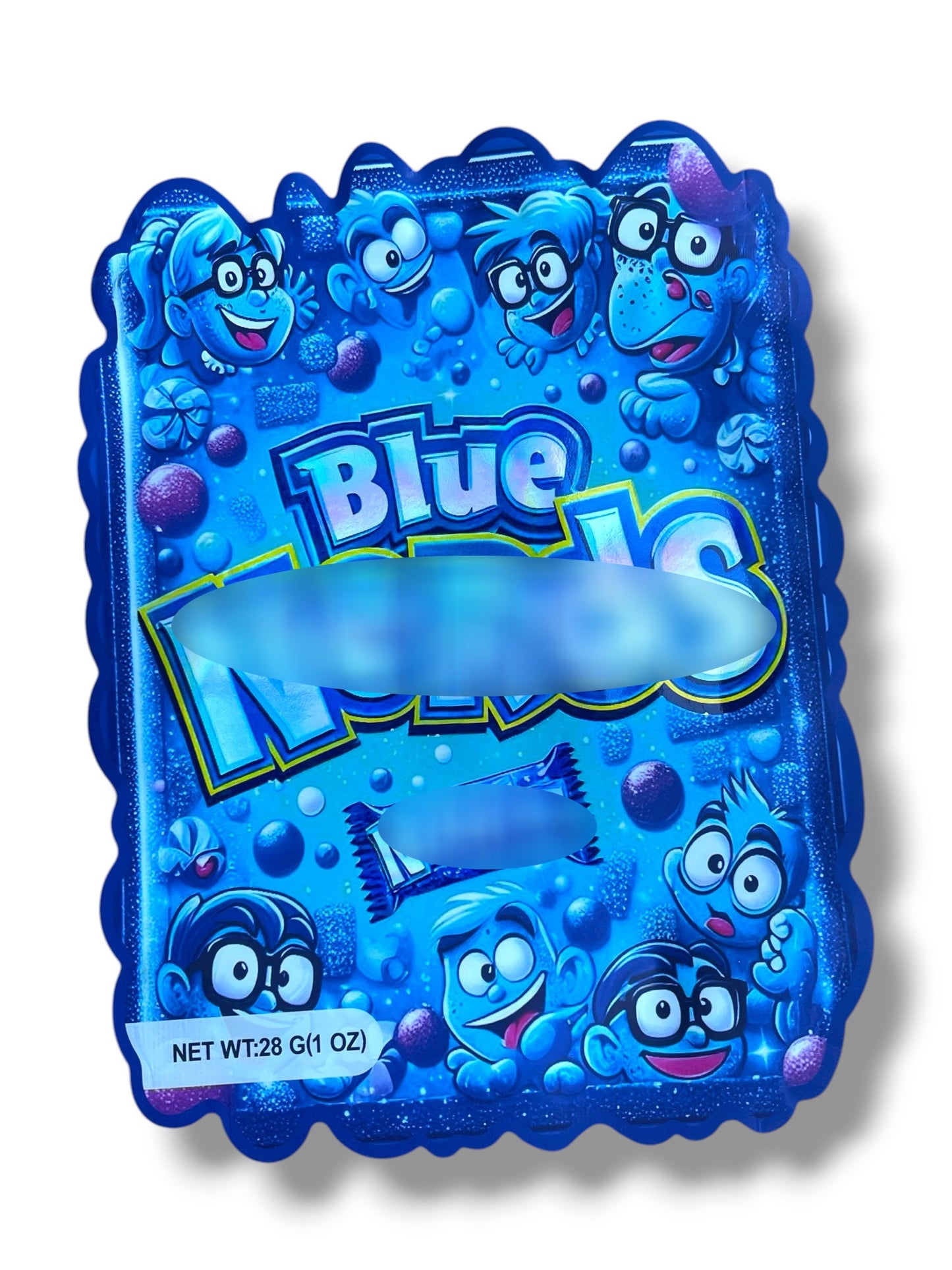 Blue Nerz 1 OZ  28G Mylar empty Mylar bag 1 ounce (50 Count)