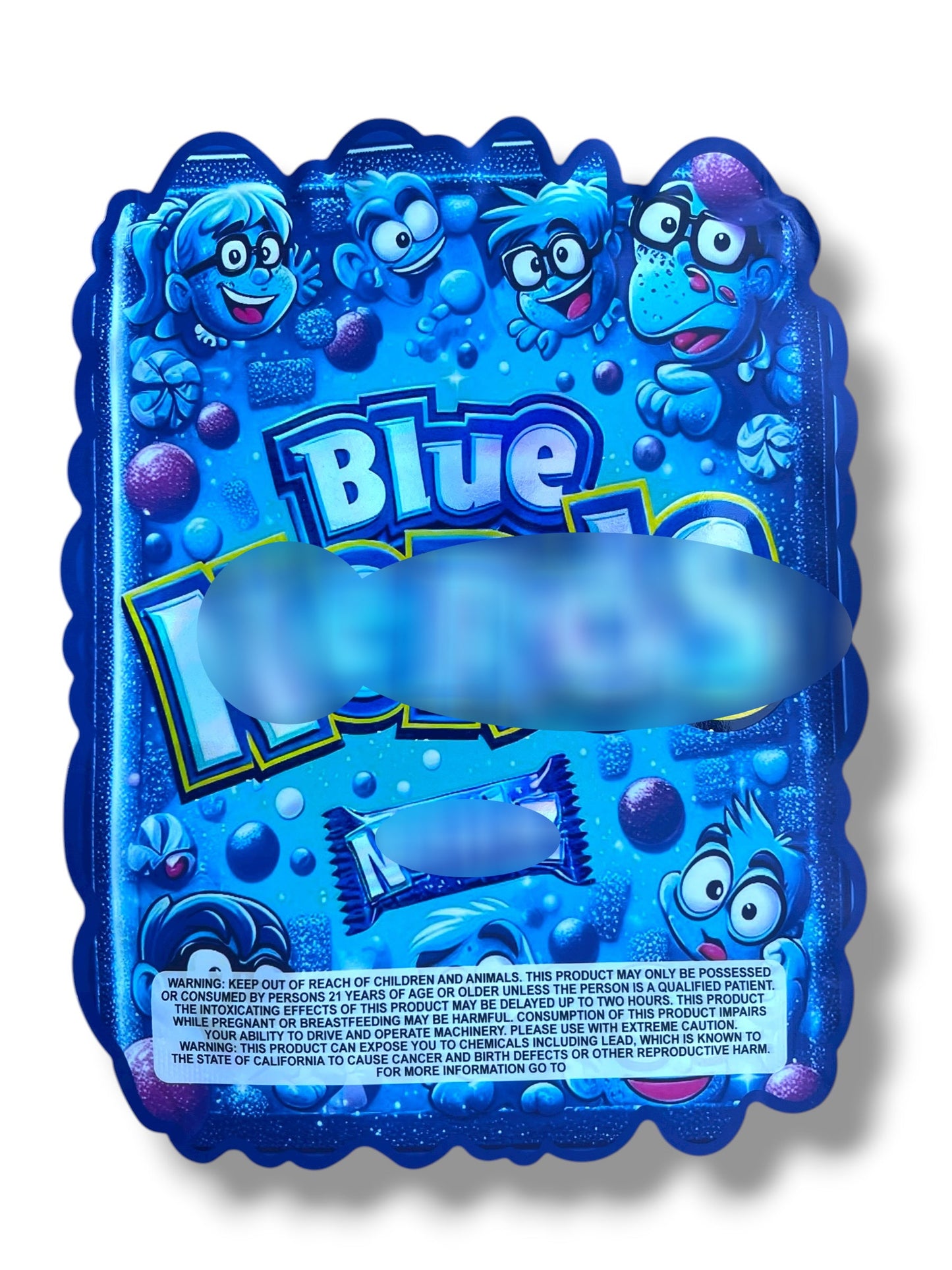 Blue Nerz 1 OZ  28G Mylar empty Mylar bag 1 ounce (50 Count)