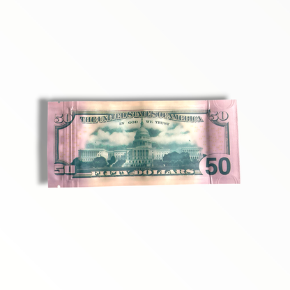 $50 Dollar 3.5g shape mylar bag