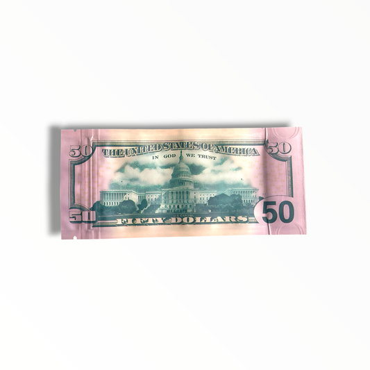 $50 Dollar 3.5g shape mylar bag