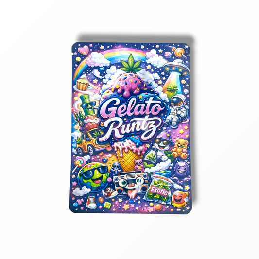 Gelato Runtz 7G to 14G Mylar Bags