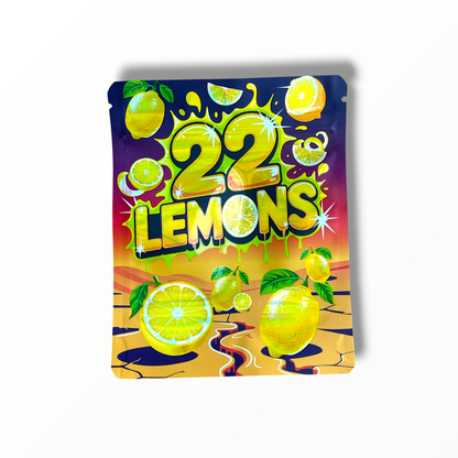 22 Lemons 3.5g shape bags