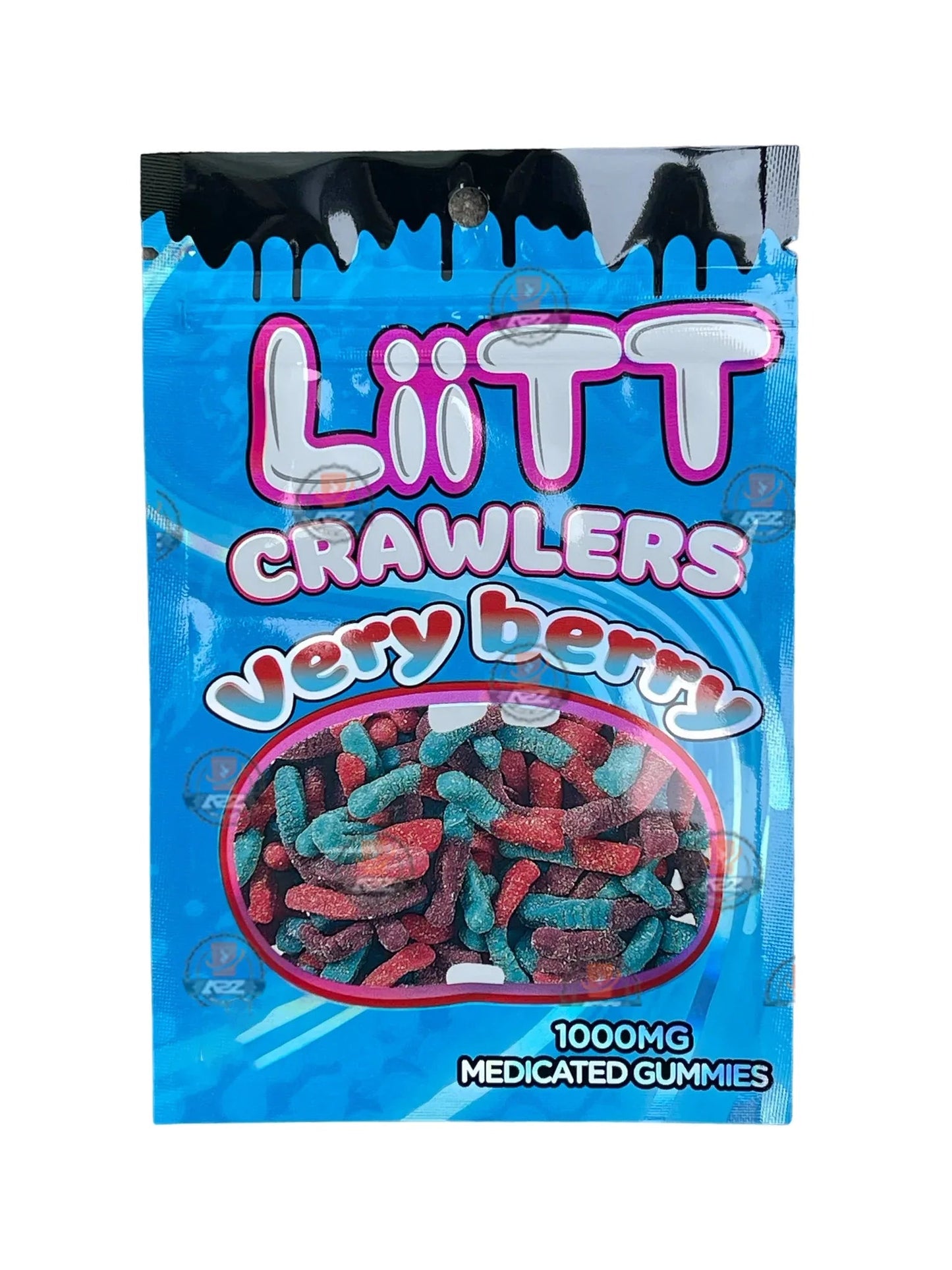 Liitt Crawlers Very berry 3.5g Mylar Bag 1000MG (Packaging Only) - Black Unicorn Hub
