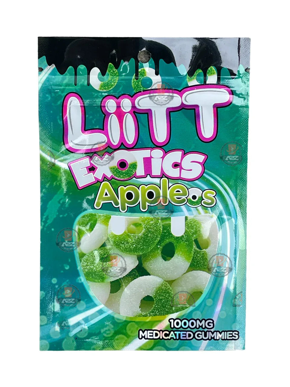 Liitt Exotics Appleos 3.5g Mylar Bag 1000MG (Packaging Only) - Black Unicorn Hub