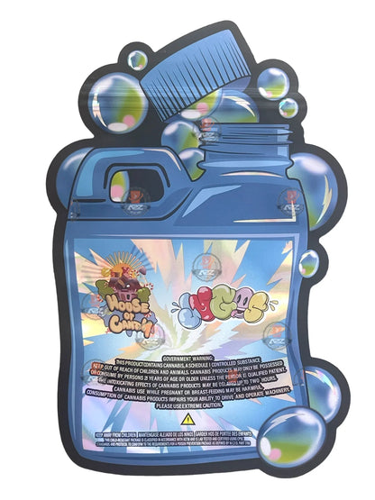 Sour Sneaky Blue Raspberry Mylar Bag 1 OZ 28G (50 Count) - Black Unicorn Hub