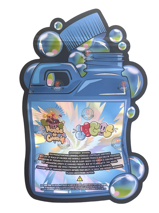 Sour Sneaky Blue Raspberry Mylar Bag 1 OZ 28G (50 Count)