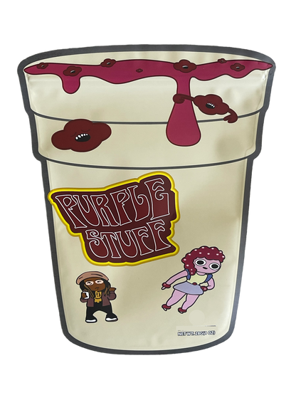 Purple Stuff Mylar Bag 1 OZ 28G (50 Count)