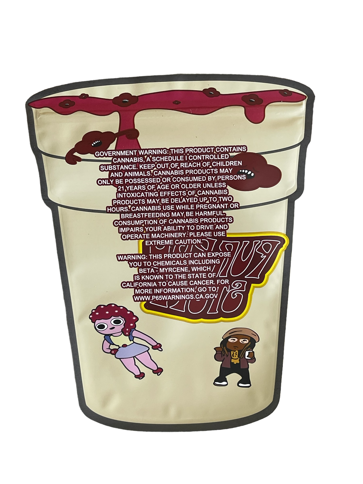 Purple Stuff Mylar Bag 1 OZ 28G (50 Count)