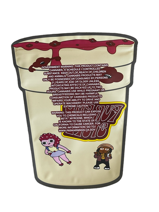 Purple Stuff Mylar Bag 1 OZ 28G (50 Count)