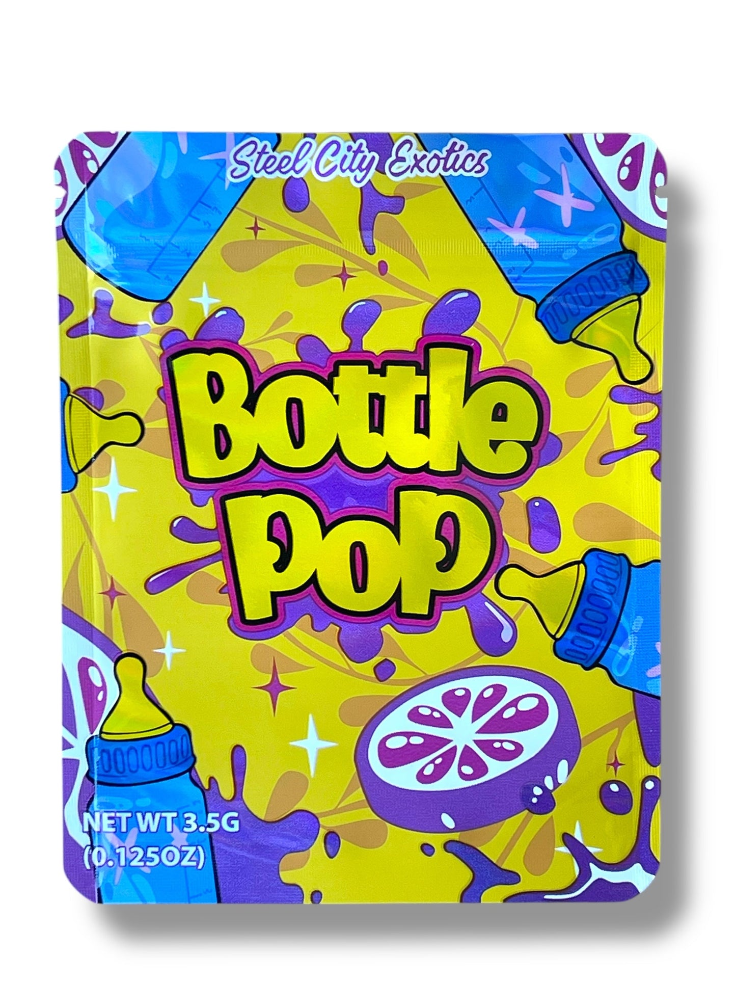 Bottle Pop of 3.5g Mylar Bag- Packaging Only