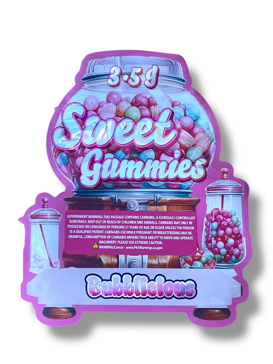 Sweet Gummies Mylar Bag 3.5g shape bag