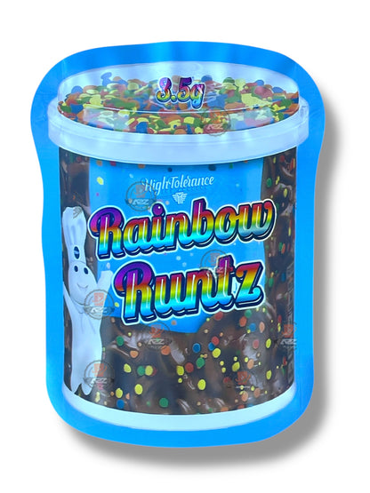High Tolerance Rainbow Mylar Bag 3.5g shape bag