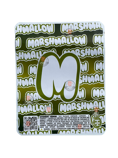 Sprinklez Key Lime Marshmallow Mylar Bags 3.5g Sticker base Bag -With stickers and labels
