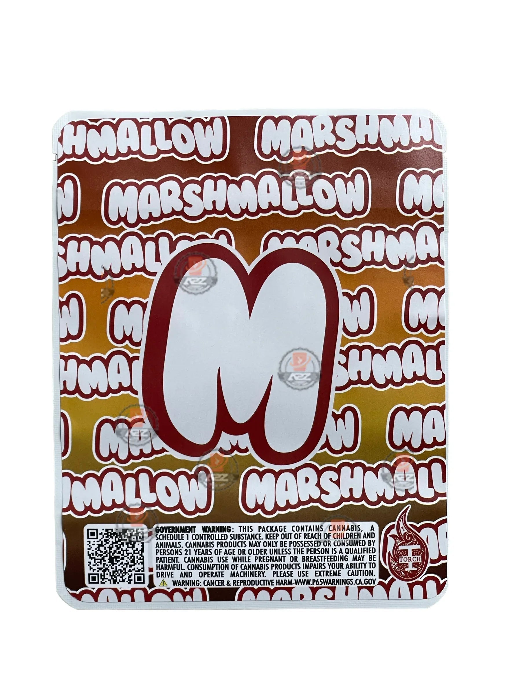 Sprinklez Red Velvet Marshmallow Mylar Bags 3.5g Sticker base Bag -With stickers and labels - Black Unicorn Hub