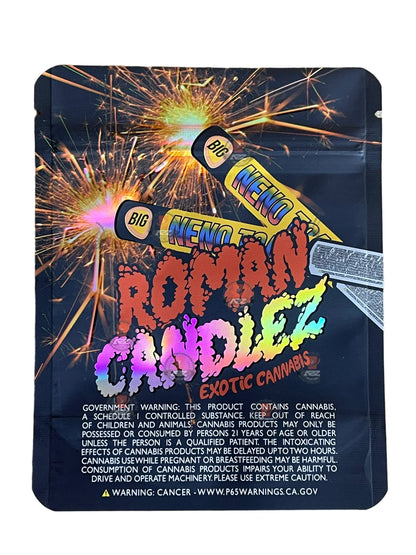 Roman Candles Mylar Bags 3.5g The Wave - Black Unicorn Hub