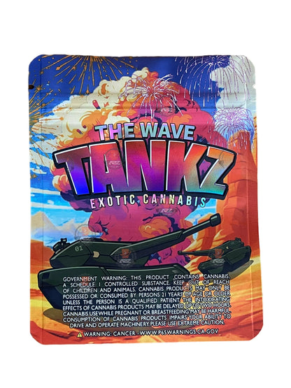 Tanks Mylar Bags 3.5g The Wave - Black Unicorn Hub