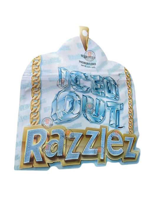 Iced Out Razzlez Mylar Bag- Packaging Only - Black Unicorn Hub