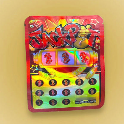 Jackpot 3.5g Mylar Bag Holographic- Packaging Only - Black Unicorn Hub