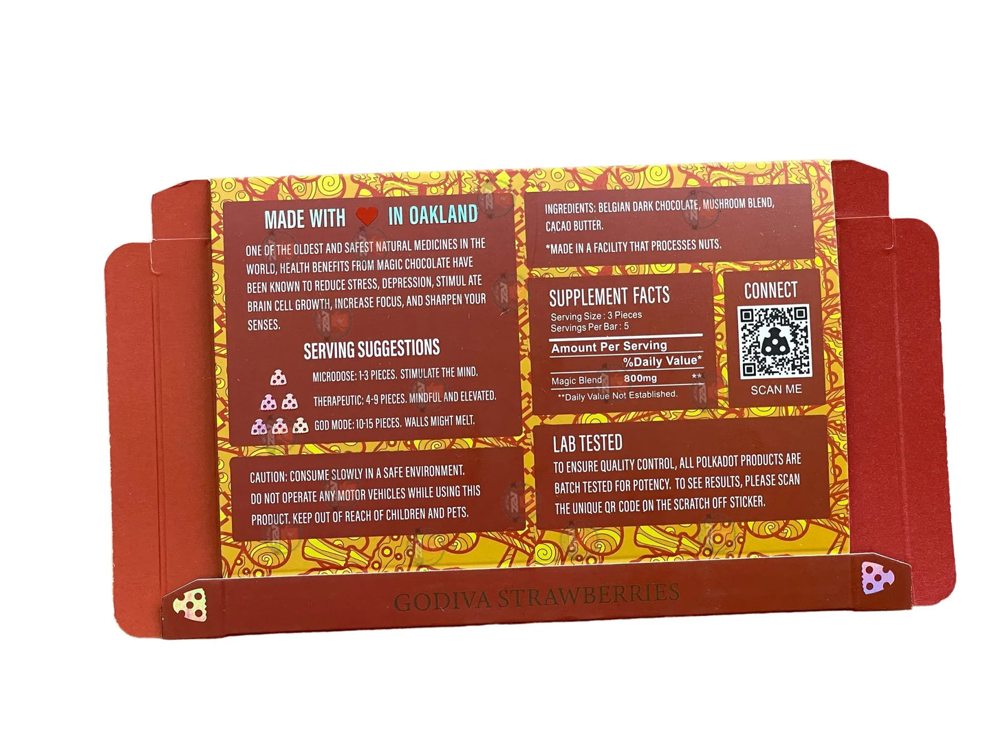 Polkadot Packaging Godiva Strawberries (Master Box Included) Empty Packaging - Black Unicorn Hub