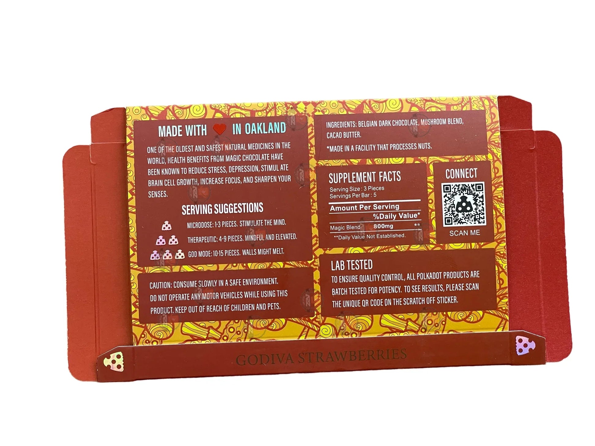 Polkadot Packaging Godiva Strawberries (Master Box Included) Empty Packaging - Black Unicorn Hub