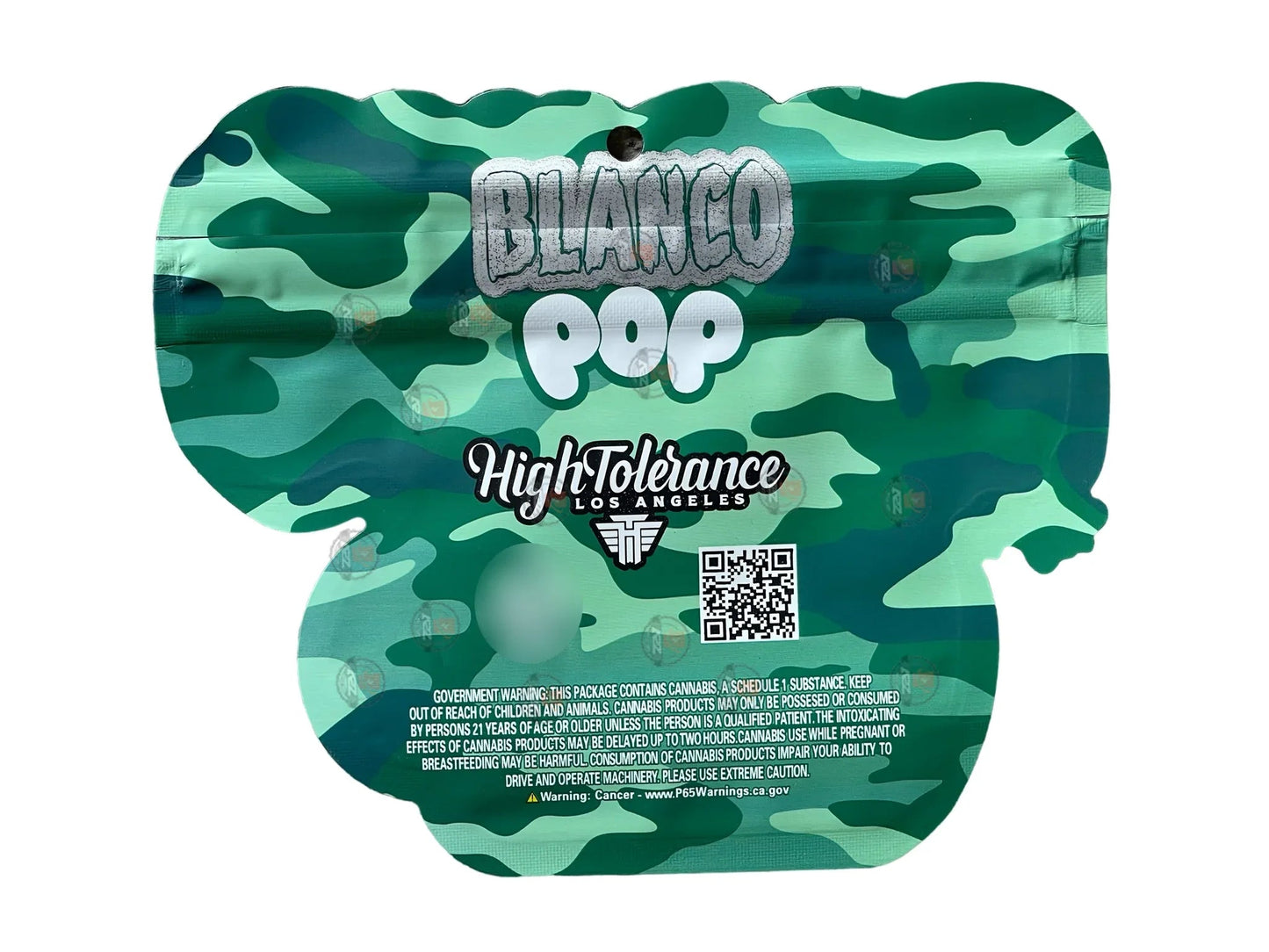 Blanco POP 3.5g Mylar Bag Cut Out High Tolerance - Black Unicorn Hub