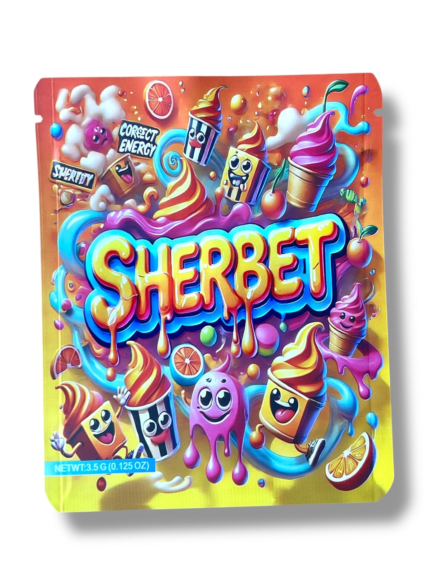 Sherbet 3.5g Mylar Bag- Packaging Only