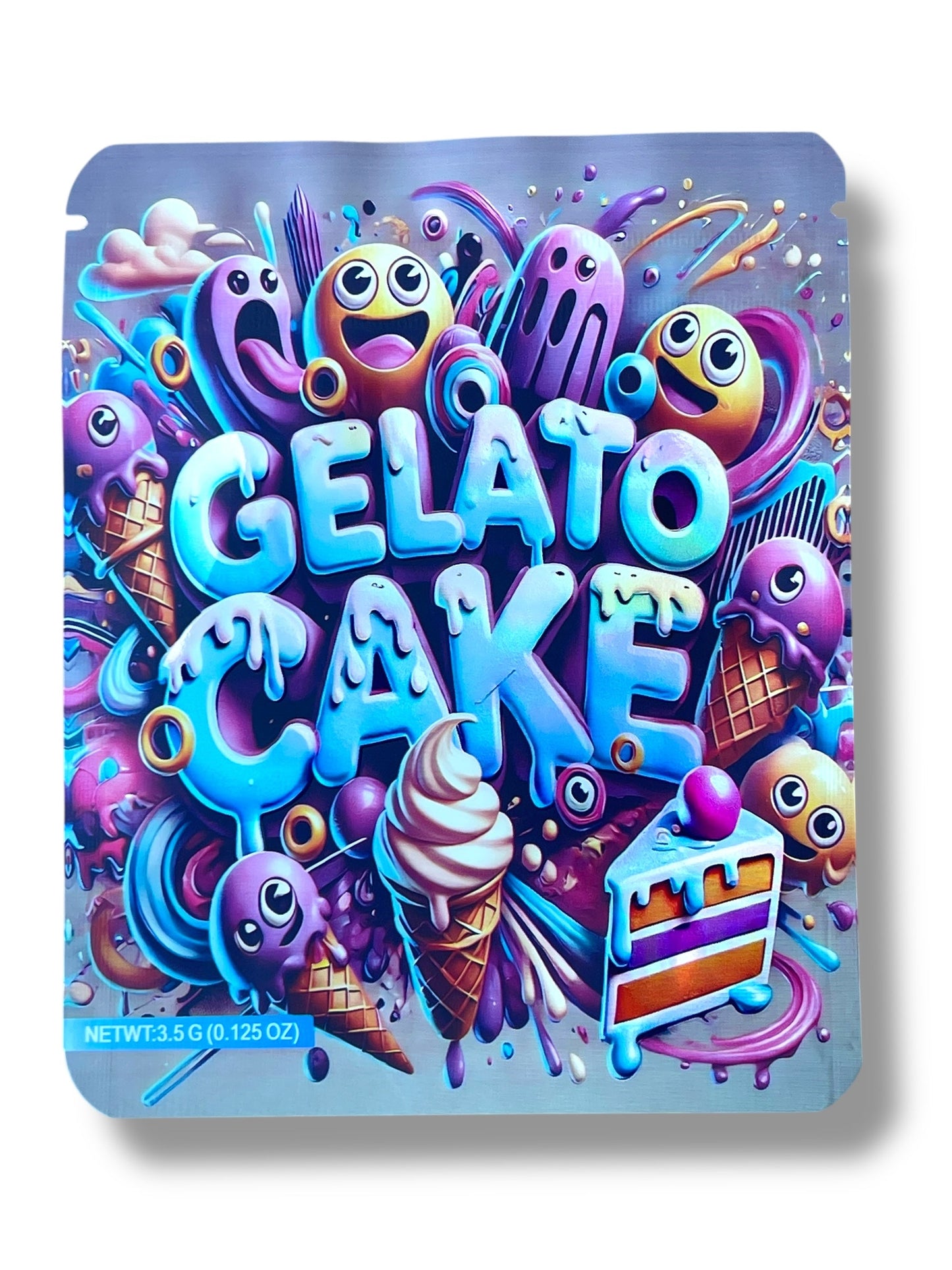 Gelato Cake 3.5g Mylar Bag- Packaging Only