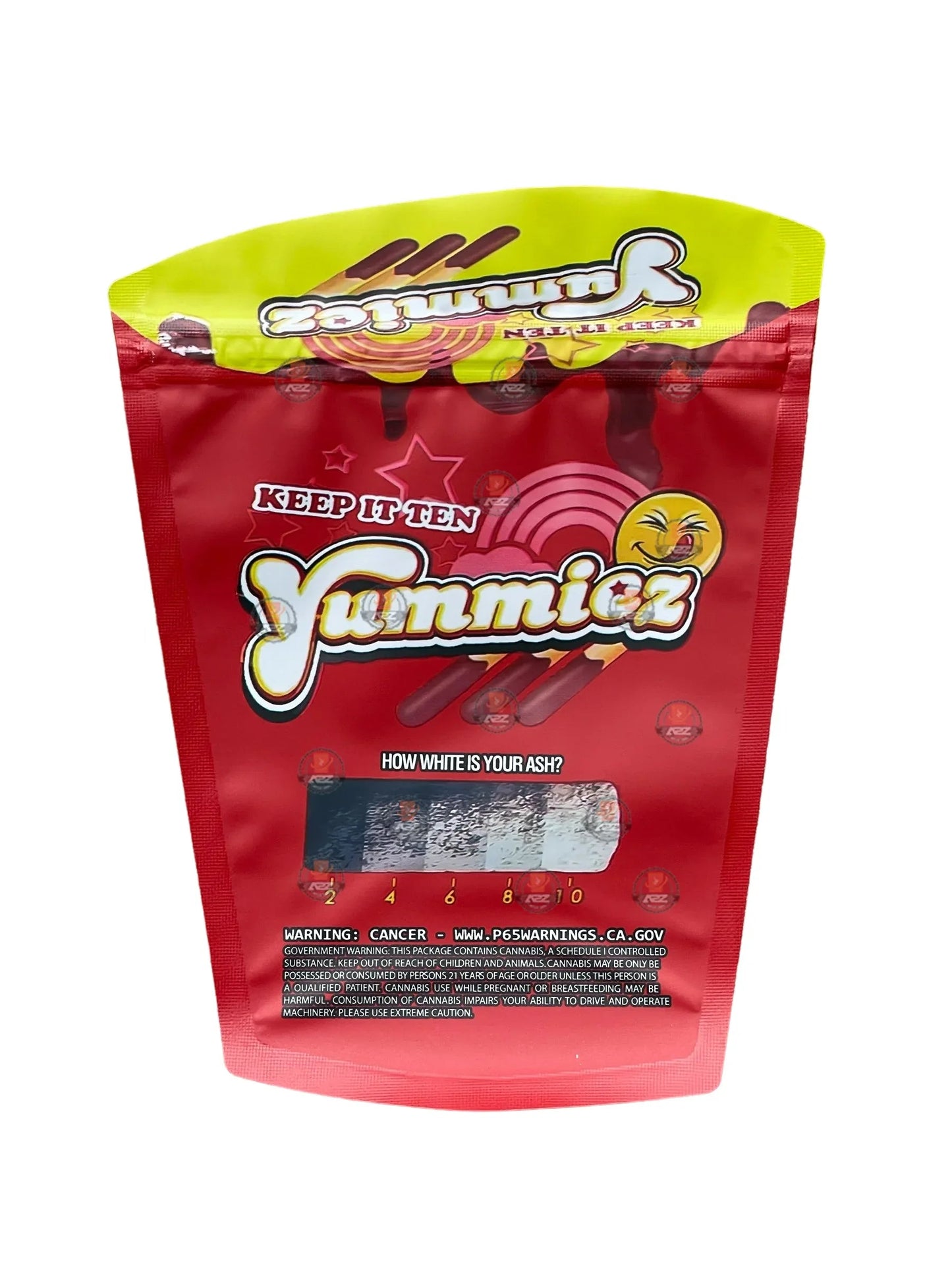 Yummiez 3.5g Mylar Bag Cut Out-The Ten - Black Unicorn Hub