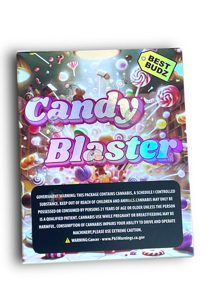 Best Budz Candy Blaster Mylar Bags with Boxes 3.5g Box Packaging Holographic