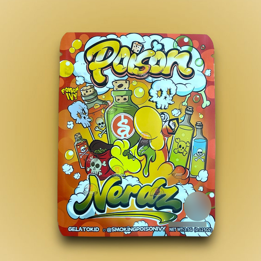 Poison 3.5g Mylar Bags Packaging Only