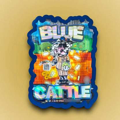 Blue Cattle 3.5G Mylar Bag Cash Cow - Black Unicorn Hub