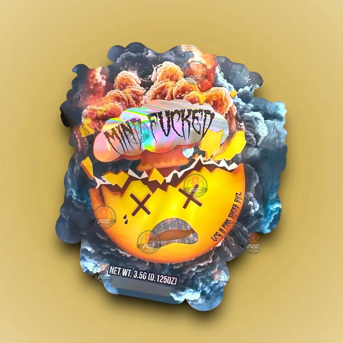 Mind Fucked 3.5G Mylar Bag LCH Pink Sherb BYZ - Black Unicorn Hub