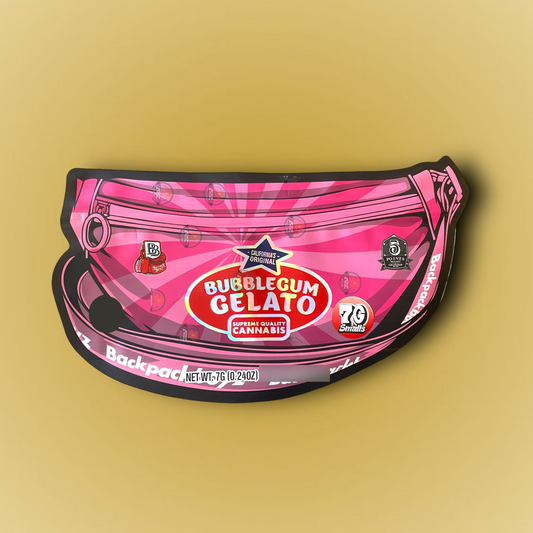 Bubblegum Gelato 7 G Mylar Bags Backpack Boyz