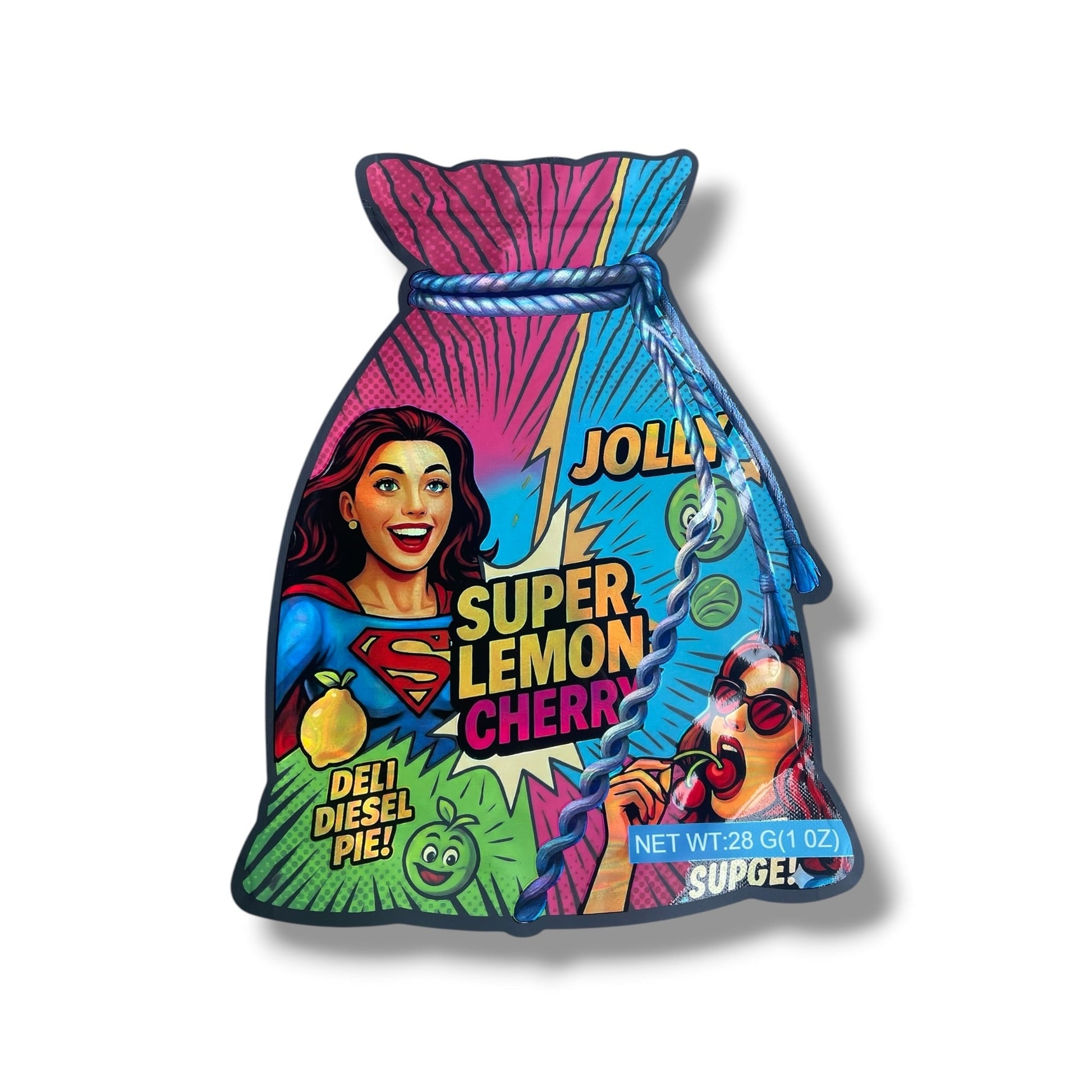 Super Lemon Cherry 1 OZ 28G empty Mylar bag 1 ounce (50 Count)
