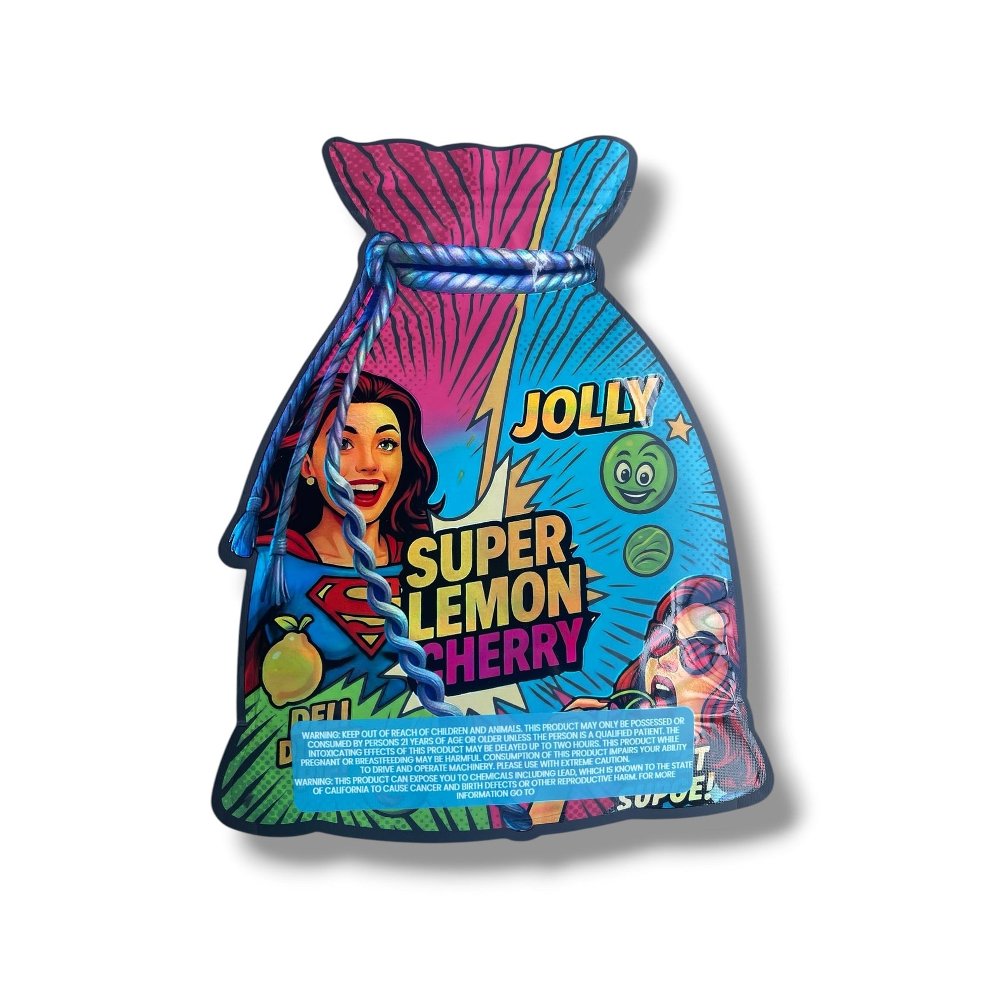 Super Lemon Cherry 1 OZ 28G empty Mylar bag 1 ounce (50 Count)