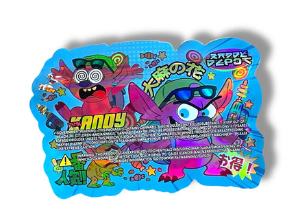 Kandy Blasters Mylar Bag 3.5g shape bags Kandy Depot - Black Unicorn Hub