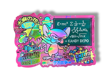 Atomic Kandy Bomb Mylar Bag 3.5g shape bags Kandy Depot - Black Unicorn Hub