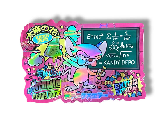 Atomic Kandy Bomb Mylar Bag 3.5g shape bags Kandy Depot - Black Unicorn Hub