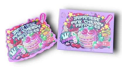 Kandy Depo Japanese Pink Cherry Pancakes Mylar Bags with Boxes 3.5g Box Packaging Holographic