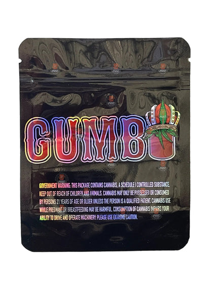 King Minute Gumbo New Drop 3.5g Mylar Bag Holographic Jokes Up - Black Unicorn Hub