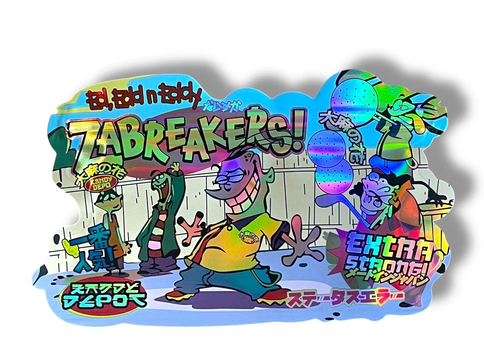 Zabreakers Extra Strong Mylar Bag 3.5g shape bags Kandy Depot - Black Unicorn Hub