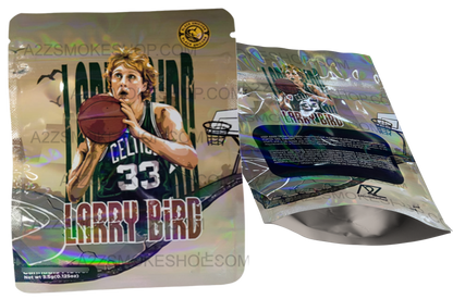 Black Unicorn Larry Bird Holographic Mylar bag 3.5g  For Flower