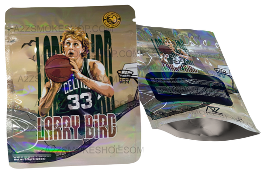 Black Unicorn Larry Bird Holographic Mylar bag 3.5g  For Flower