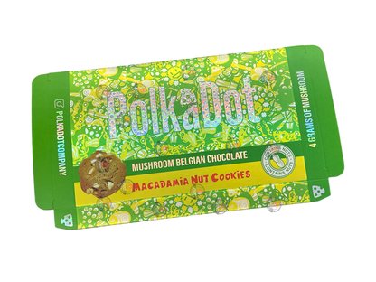 Polkadot Chocolate Packaging Macadamia Nut Cookies
