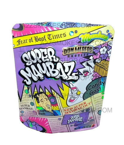 Merfos Exotics Super Mambaz bag 3.5g Holographic Mylar bag -Packaging Only -NEW - Black Unicorn Hub