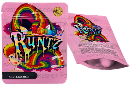 Black Unicorn Rainbow Runtz Holographic Mylar bag 3.5g