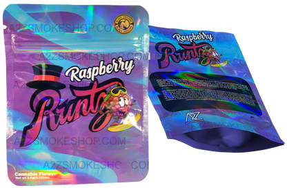 Black Unicorn Raspberry Holographic Mylar bag 3.5g