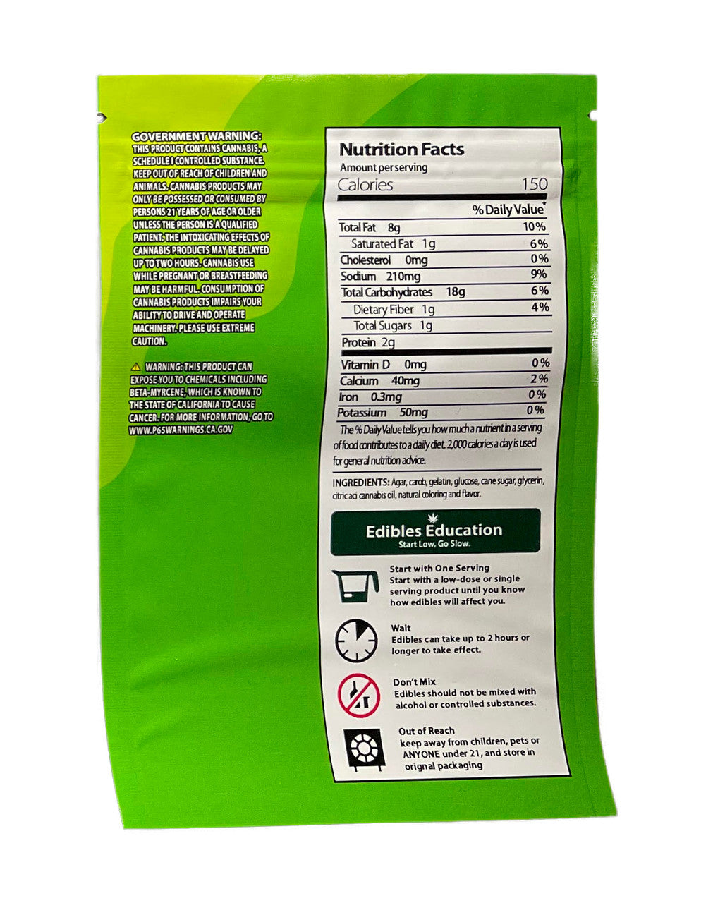 Ruffles Queso Cheese 600mg Mylar Chips bags (Bags Only)