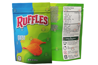 Ruffles Queso Cheese 600mg Mylar Chips bags (Bags Only)