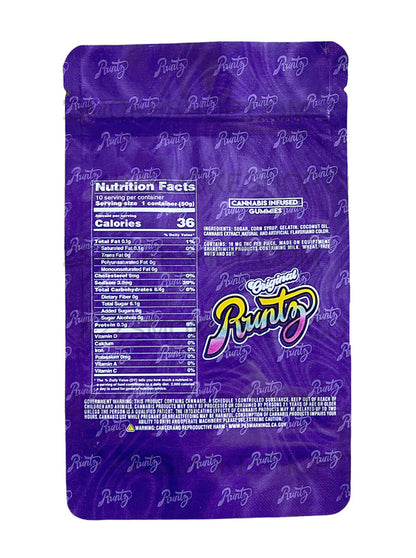 Runtz Gummies - Purple Berries 500mg Mylar Bag Packaging Only